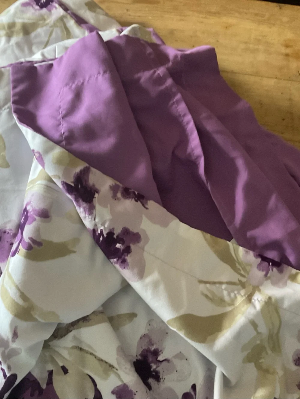🤑 SALE. Purple Floral Duvet cover and Shams - King size